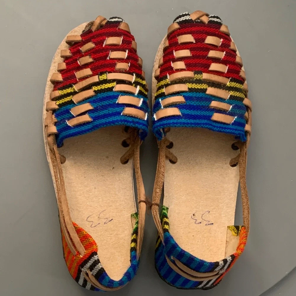 Tradicional shoes Colorful Woven Girl Sandals